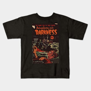 Vintage Adventures into Darkness Kids T-Shirt